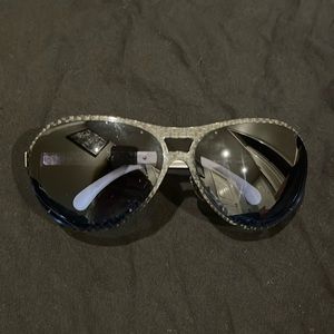 Chanel Monochrome Carbon Fiber / Blue Gradient 4197 Aviator Sunglasses